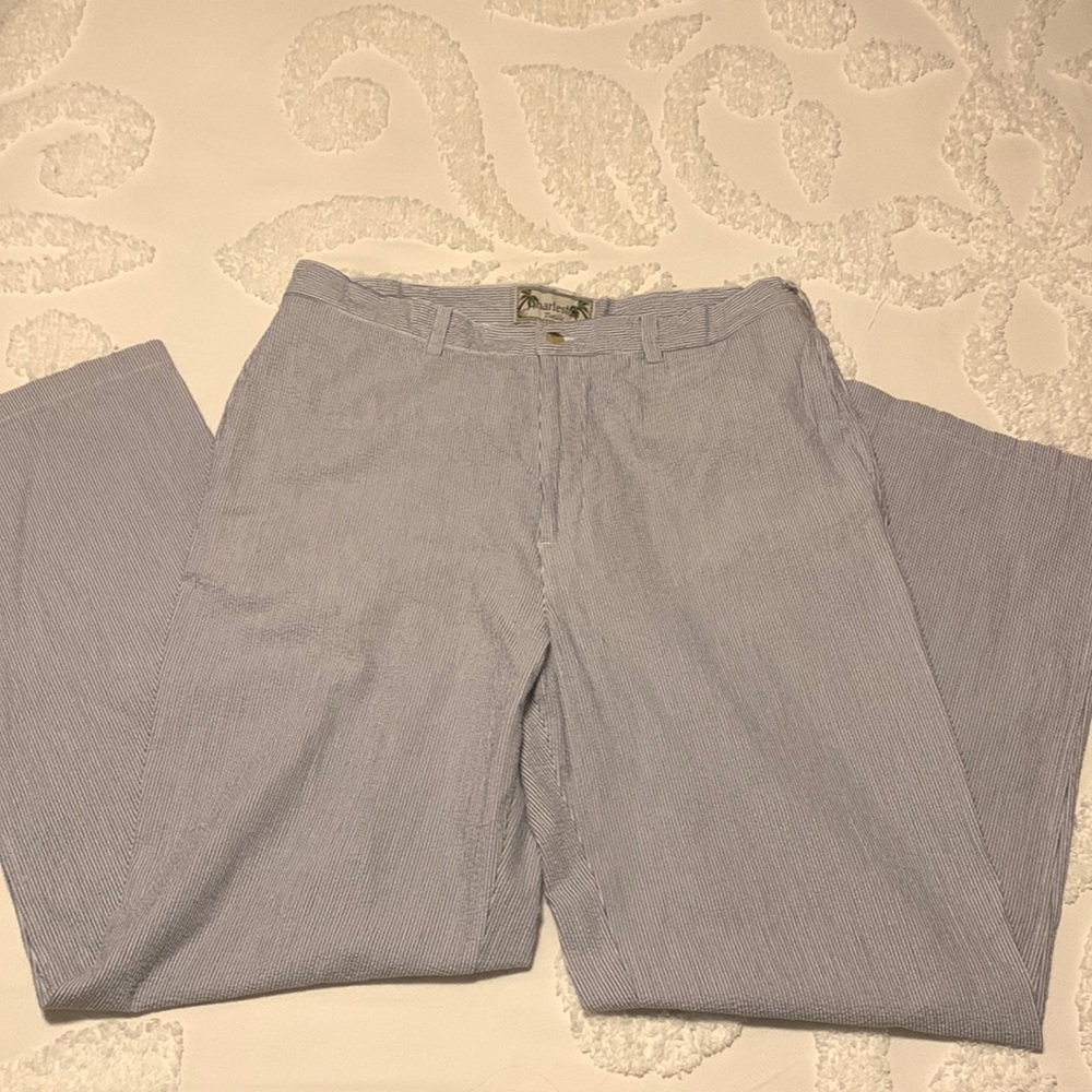 Mens Charleston Twills Summer Cotton Pinstripe 38”x32”